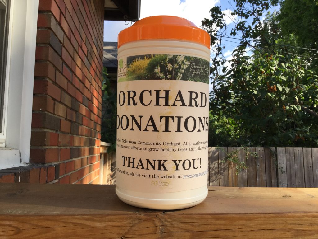 Ben Nobleman Park Community Orchard Donation Box