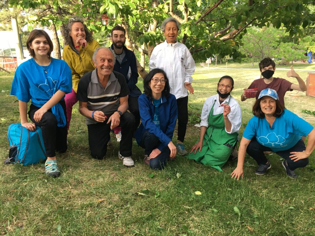Cherry Harvest Team posing for picture